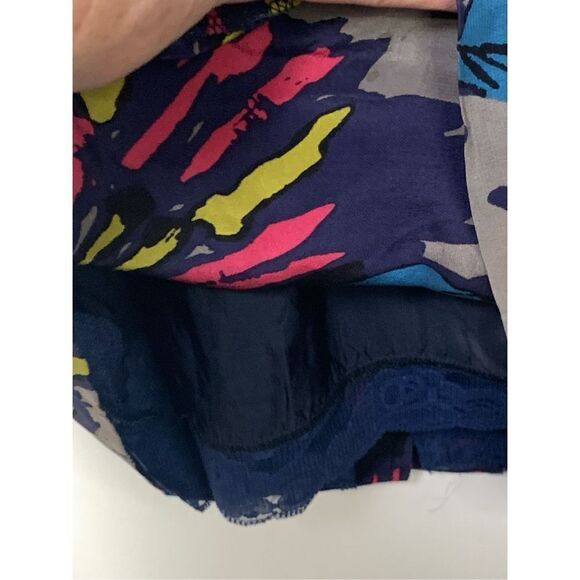 Trina Turk Women's Abstract Floral Silk Lined Sleeveless Dress Multicolor Small - Picture 4 of 8